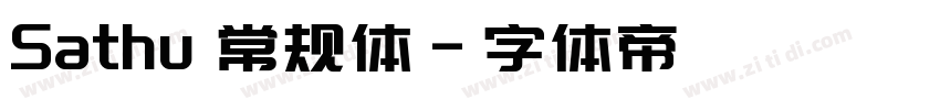 Sathu 常规体字体转换